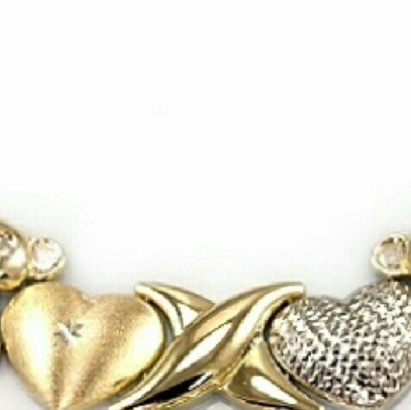 10k gold xoxo necklace - Picture 3 of 4