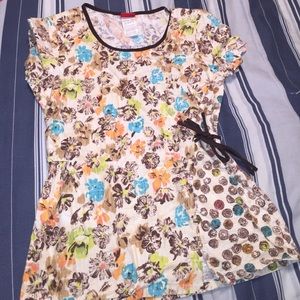 Dickies floral print XS top