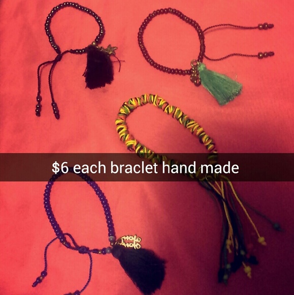 Hand made braclets, that I made and are lovely..