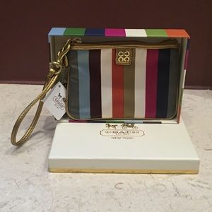 Coach Julia Legacy Multicolor Wristlet