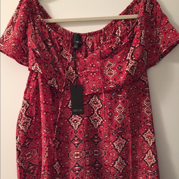 Greylin Juliana Off Shoulder Blouse