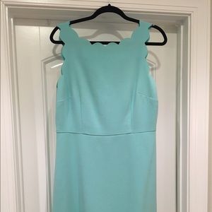Ann Taylor Loft Scallop Bodice Dress - 12