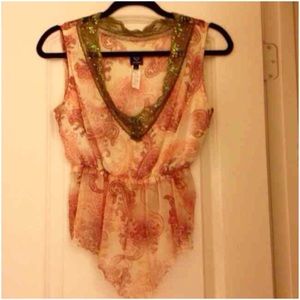 NWOT Paisley Blouse