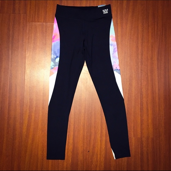❌SOLD on Ⓜ️❌PINK Ultimate Leggings Pastel Marble - Picture 2 of 4