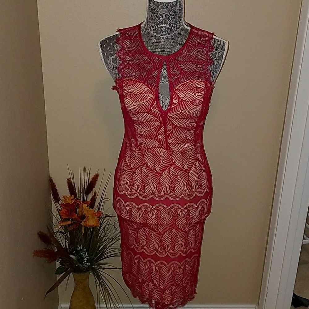 NWT Bebe red hot sexy dress