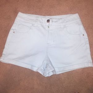 Light Blue High Wasted Shorts
