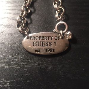 GUESS silver necklace (Tiff & co).