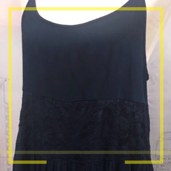 LACE TRIMMED NAVY SUNDRESS - Picture 3 of 3