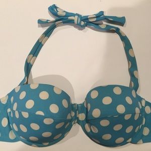 J. Crew polka dot bathing suit top (size 10)