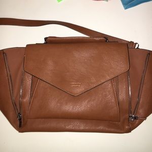 Brown leather satchel beautiful and brand new