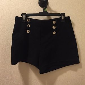 Black high waisted shorts