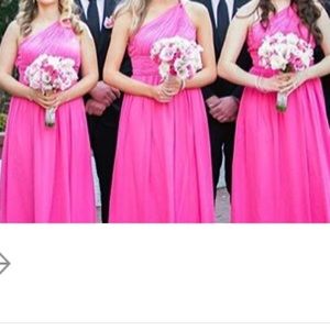 Pink bridesmaid dresses