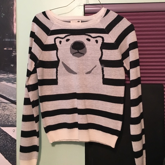 adorable polar bear sweater