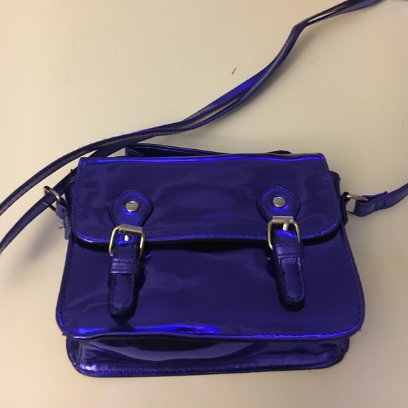Electric blue mini satchel