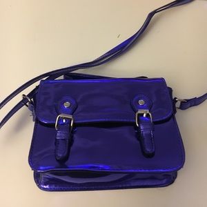Electric blue mini satchel