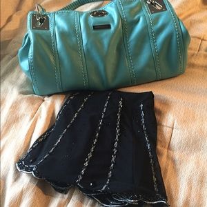 ⬇️💰👗NWOT Jeweled Black Flared Skirt from Express