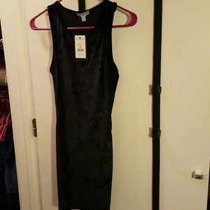 Black velvet dress