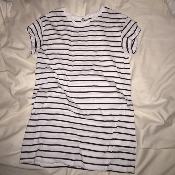 H&M black and white dress