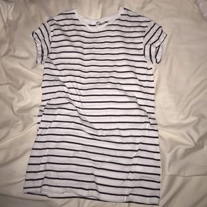 H&M black and white dress