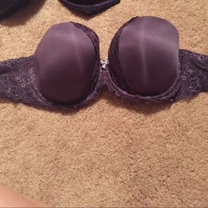 Strapless purple Victoria's Secret  bra