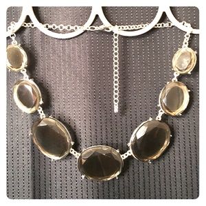 18" Princess Style Necklace 👑 Charcoal & Silver