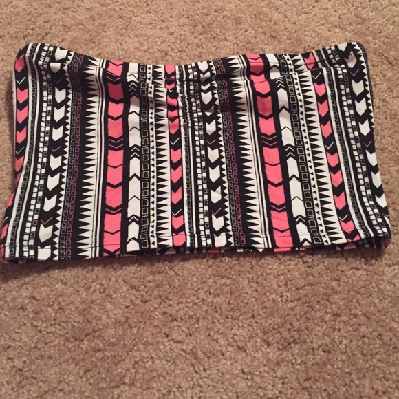 Tribal design bandeau with lining