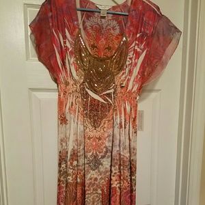 Vintage multicolored maxi dress