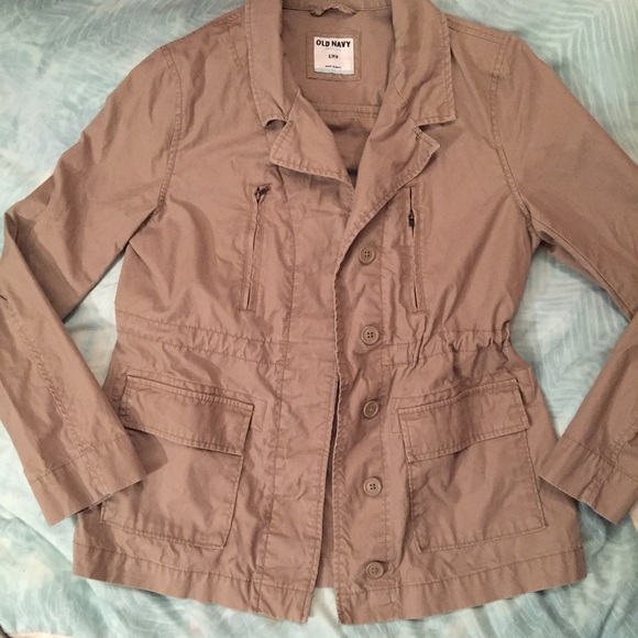 Old Navy Khaki Utility Jacket! - Picture 2 of 4