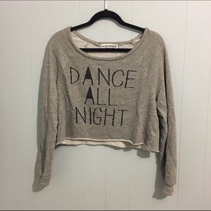 Project Social T Cropped Crewneck Sweater