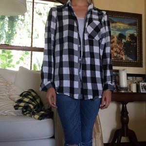 Black and white & yellow flannels