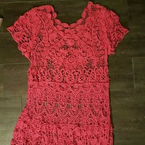Pink Crochet Top