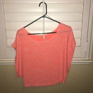 A neon green crop top