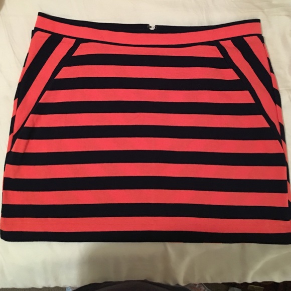 GAP orange and navy blue 100% cotton skirt. NWT
