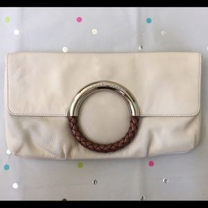 Michael Kors Cream Clutch