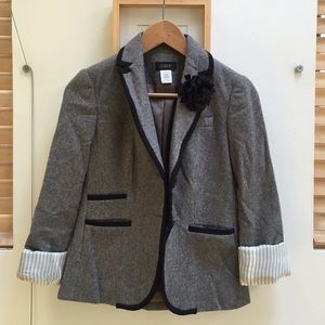 J. Crew Schoolboy Wool Blazer in Gray