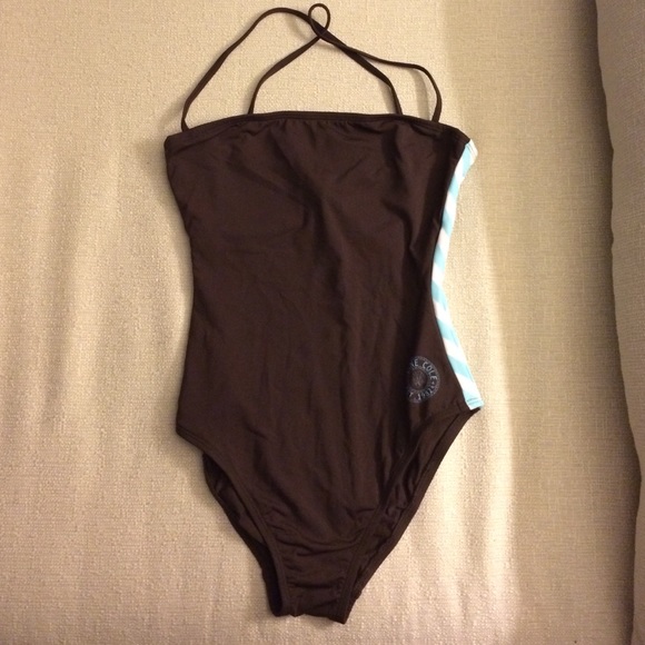 Anne Cole brown one piece swimsuit