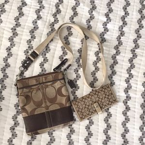 Coach cross body & wallet