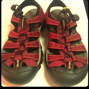 Women's Red Waterproof Keens