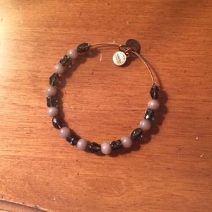 Alex and Ani blue and grey beaded bracelet