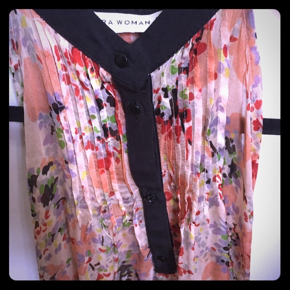 ZARA WOMAN FLORAL TOP