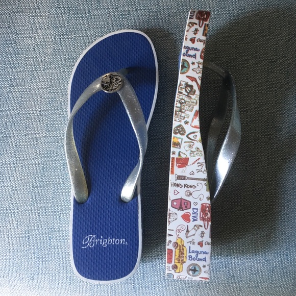Brighton wedge flip flops