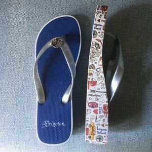 Brighton wedge flip flops