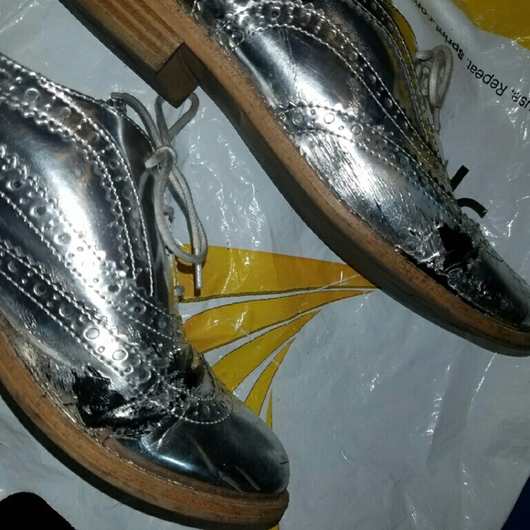 Silver Sam Edelman Loafrers - Picture 2 of 4