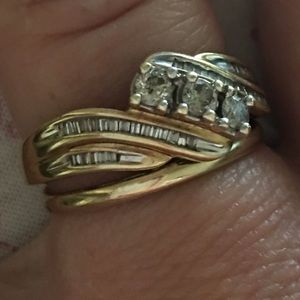 Rings real gold n diamonds