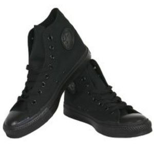 black high top converse shoes