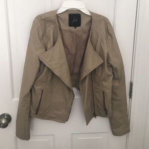 Faux leather jacket by Jack, tan, size M