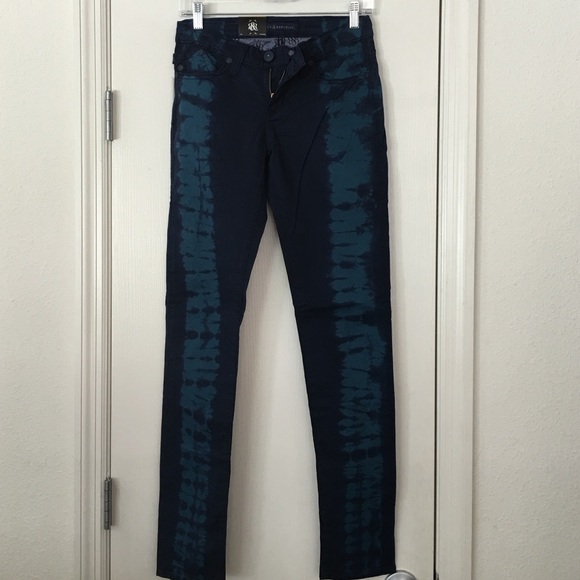 NEW ROCK & REPUBLIC JEANS-TEAL COLOR - Picture 1 of 2