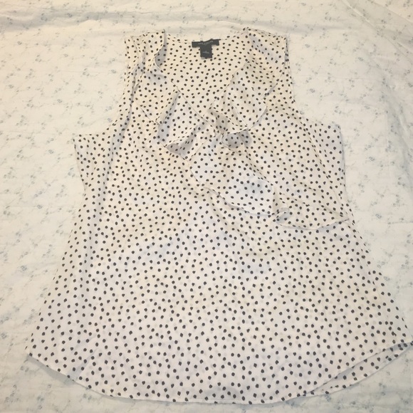NWOT Polka dot ruffle blouse