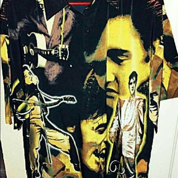 Elvis button down shirt