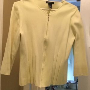 Deanne & White Lime Green Cartigan